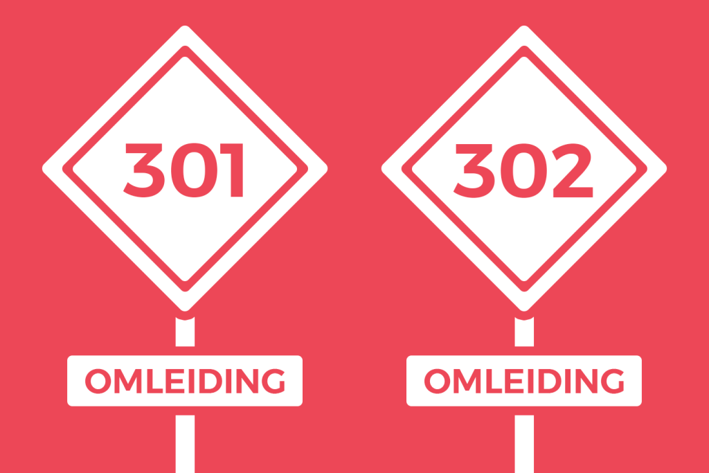 Het verschil tussen een 301 en 302 redirect
